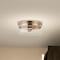 Nuvo Intersection Small Flush Mount - Burnished Brass with Clear Glass 60/7536 - alternate 6